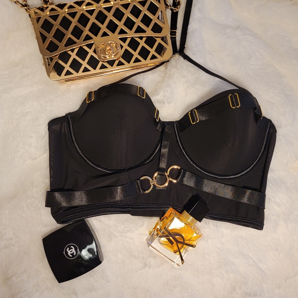 Chic Black Women's Bustier